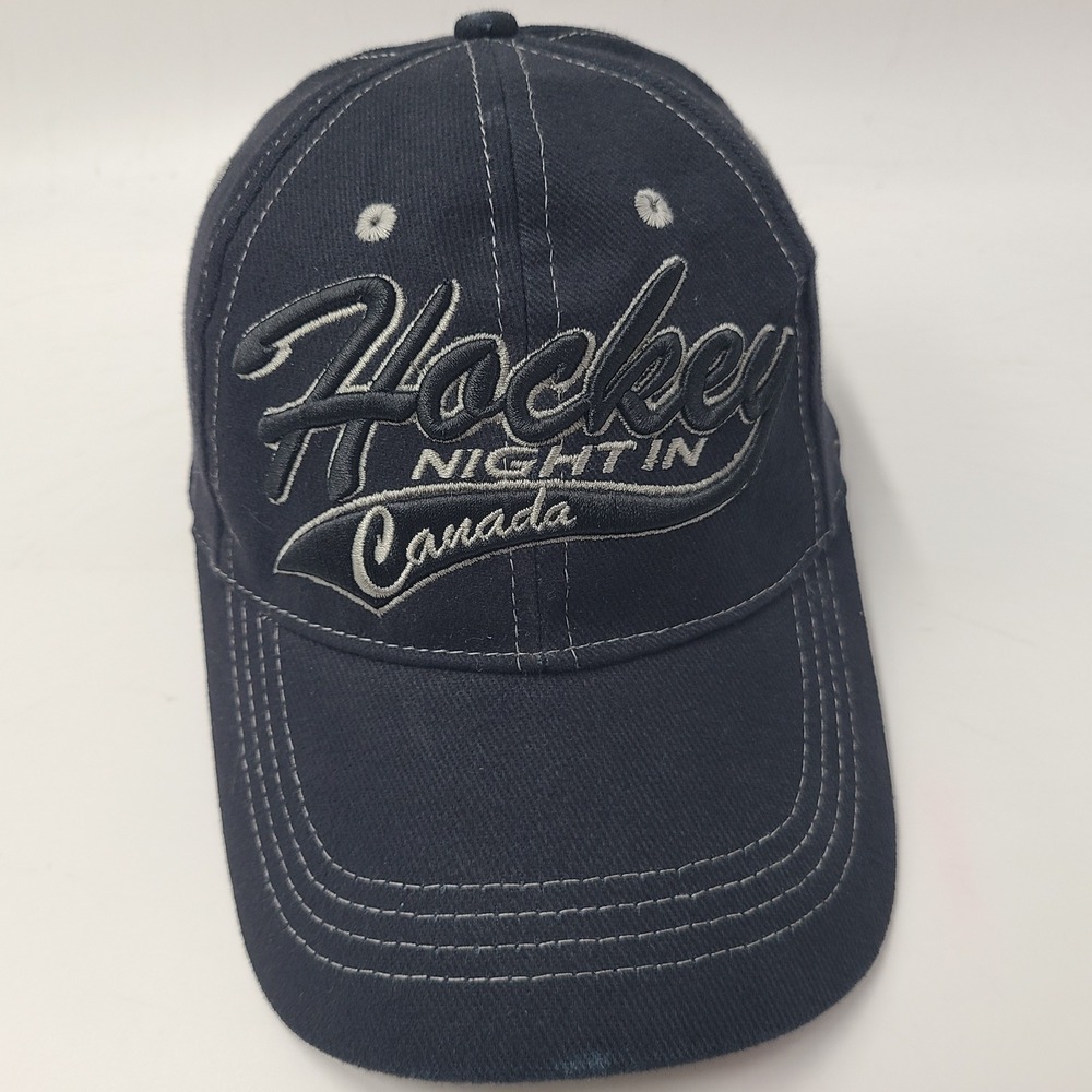 Hockey Night In‎ Canada Hat Adjustable (Fits Small) Black CBC Sports Casual Wear